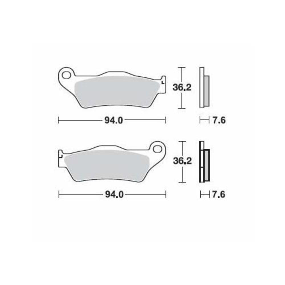Brake Pads for ZERO FX ZF2.8 2015 Front Street SBS - Image 27