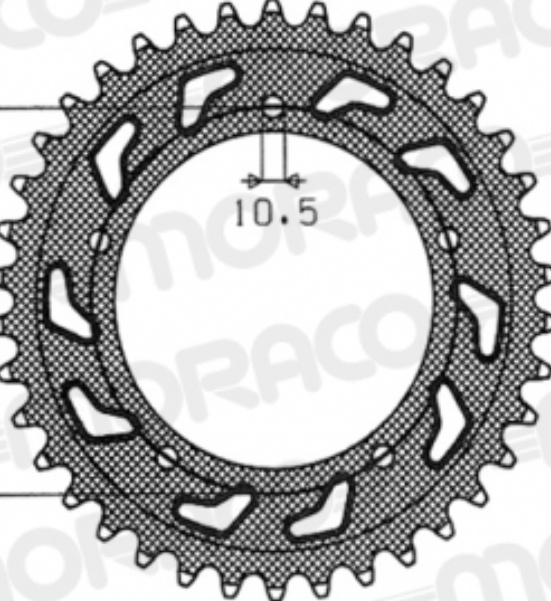 Supersprox Steel Sprocket Aprilia 525 X 46 For Motorcycle Parts Accessories