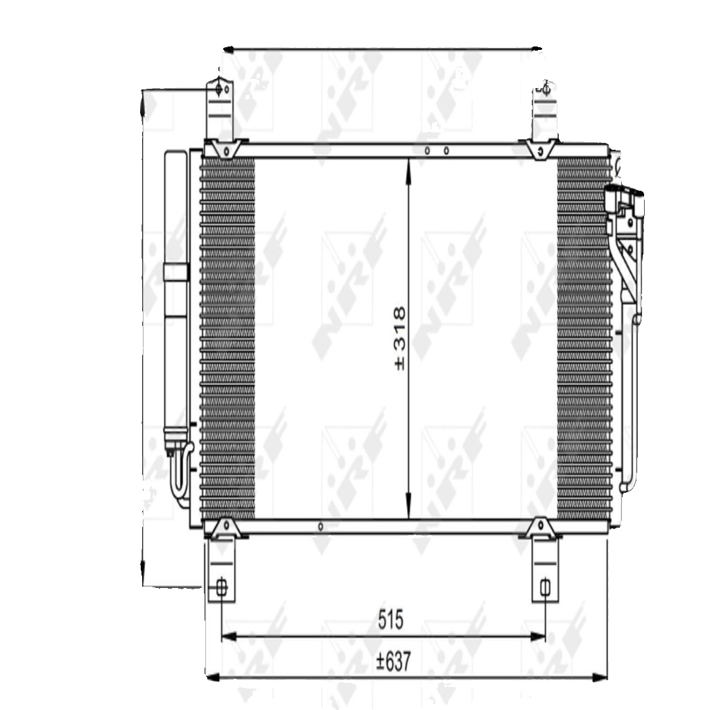NRF 35949 Condenser, air conditioning for MAZDA