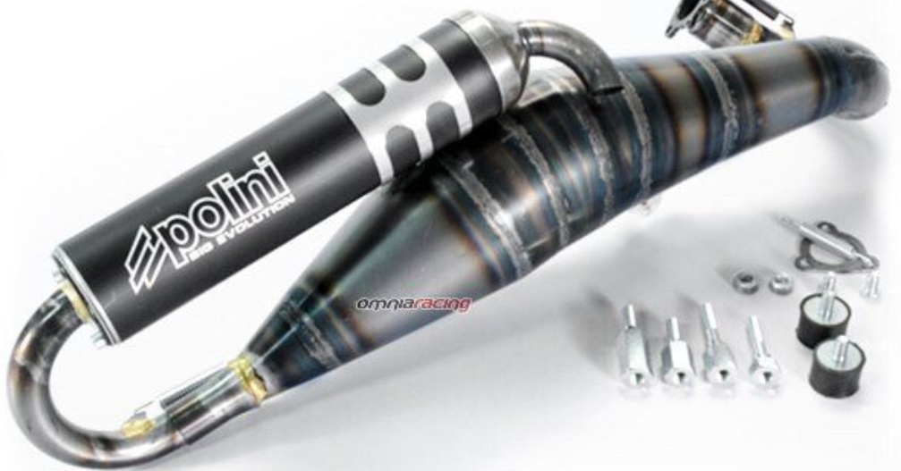 Free Shipping Complete Exhaust Polini Big Evolution For Motorcycle Parts