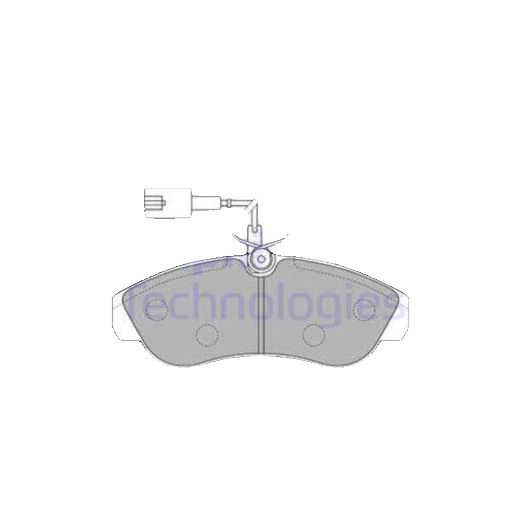 Front DELPHI-OE LP1749 Brake Pad Set, disc brake for CITROËN,FIAT,PEUGEOT