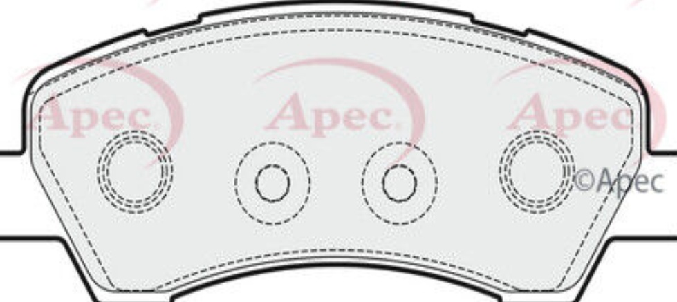 APEC Brake Pad Set, disc brake PAD1937