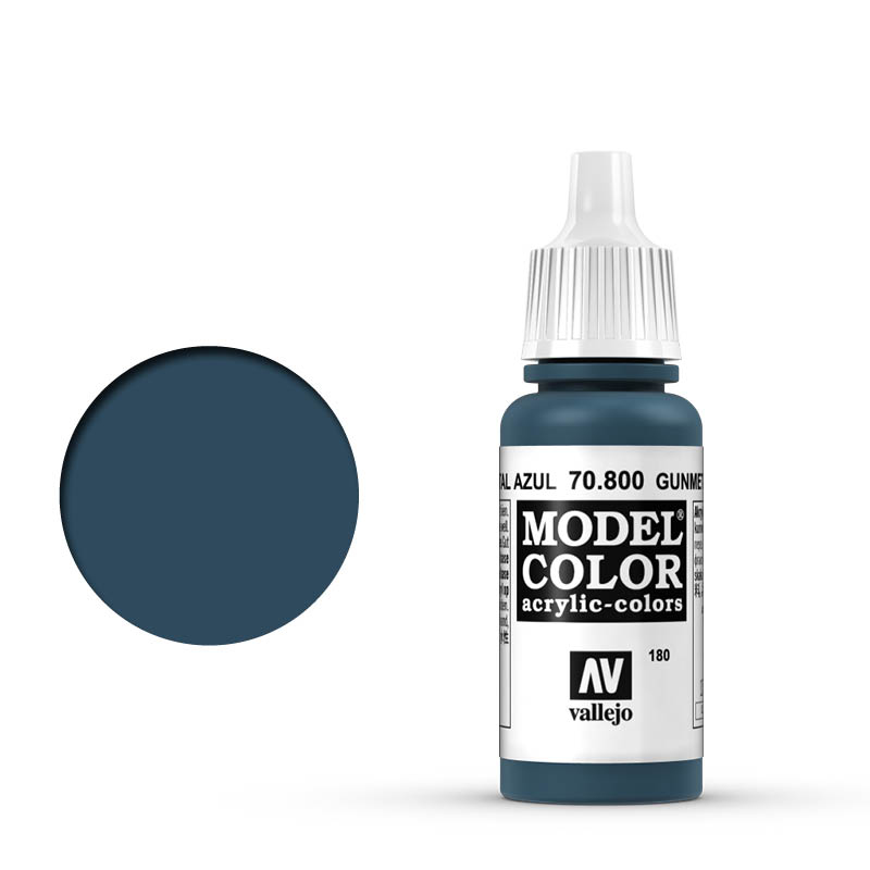 Vallejo 70.800 - Steel Blue - Metallic - 17 Ml