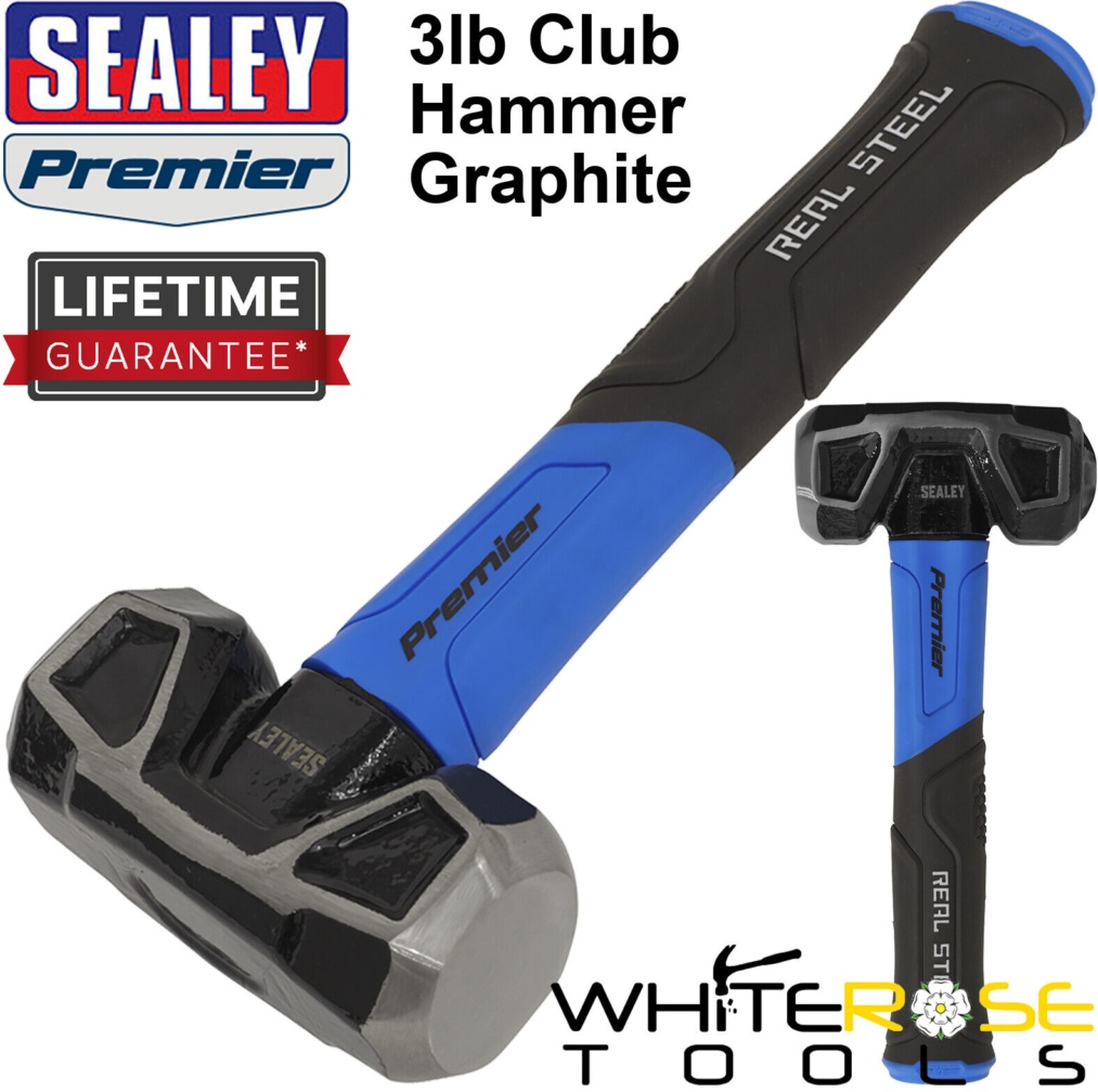 Sealey Club Hammer With Fibreglass Shaft 3Lb