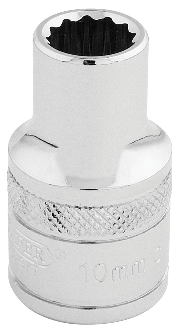 Draper 33093 Draper HI-TORQ 12 Point Socket 1/2"" Sq Dr 10mm