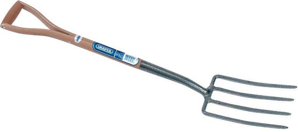Draper 14301 Carbon Steel Garden Fork with Ash Handle
