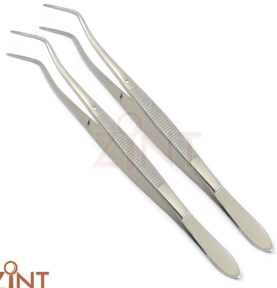 Dental Meriam Tweezer London College Serrated Surgical Cotton Dressing Forceps