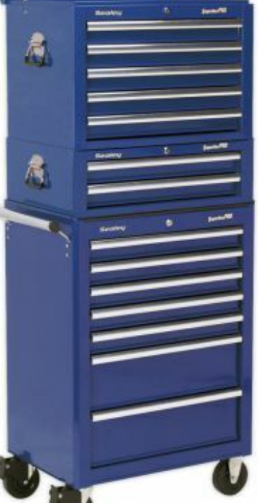 Sealey APSTACKTC Superline PRO Topchest, Mid-Box Tool Chest & Rollcab Combin