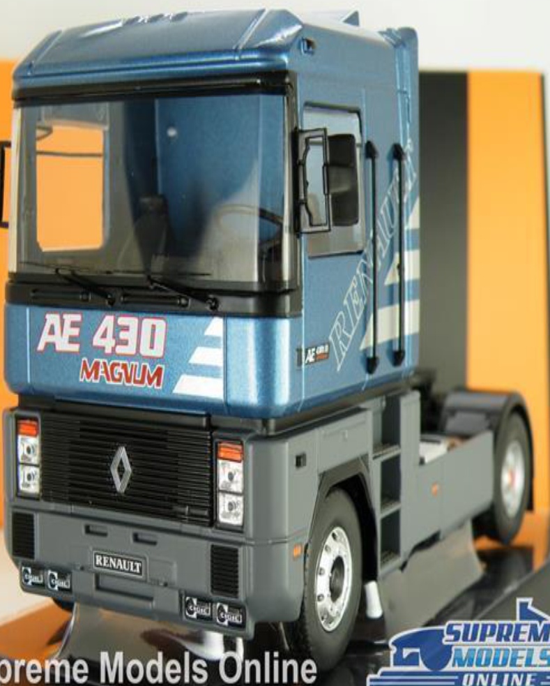 RENAULT MAGNUM AE MODEL LORRY TRUCK CAB TRACTOR UNIT BLUE 1992 1:43 IXO TR098 K8
