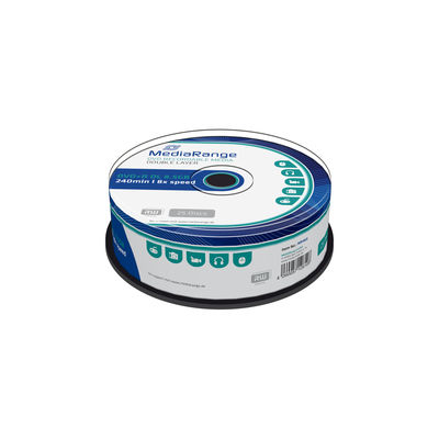 25 MediaRange Dual Layer DVD+R Double DL 8x 8.5GB NON Printable MR469