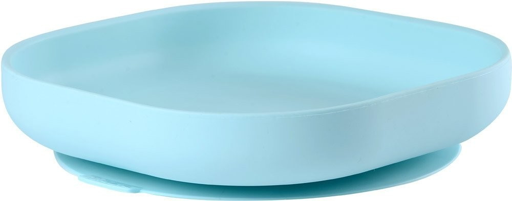 Béaba - Silicone Feeding Suction Plate - For Babies And Children - Blue Beaba