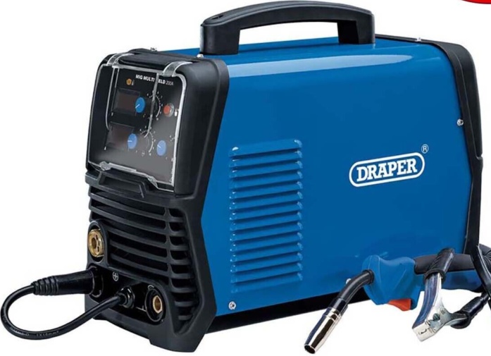 Draper 70046 Gas/Gasless MIG Inverter Multi-Welder 200A