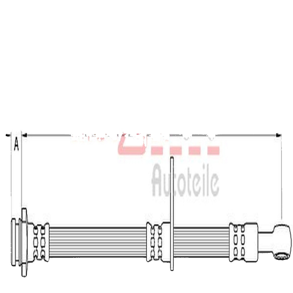 Original Metzger Brake Hose 4111592 for Suzuki