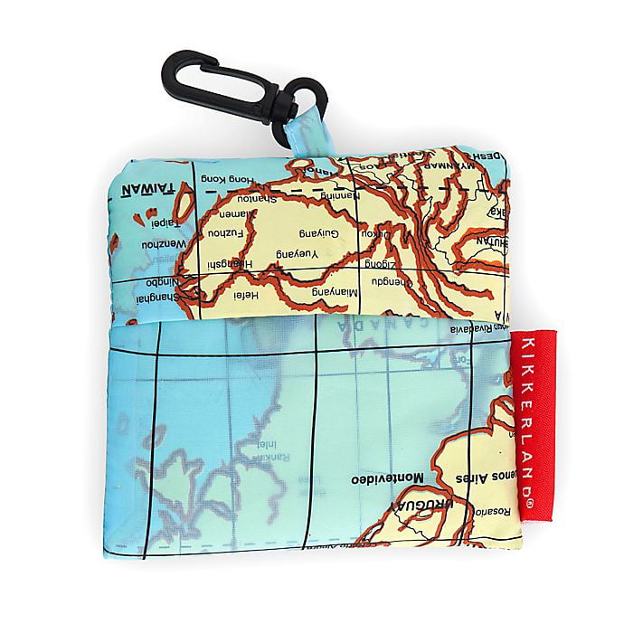 World map laundry bag