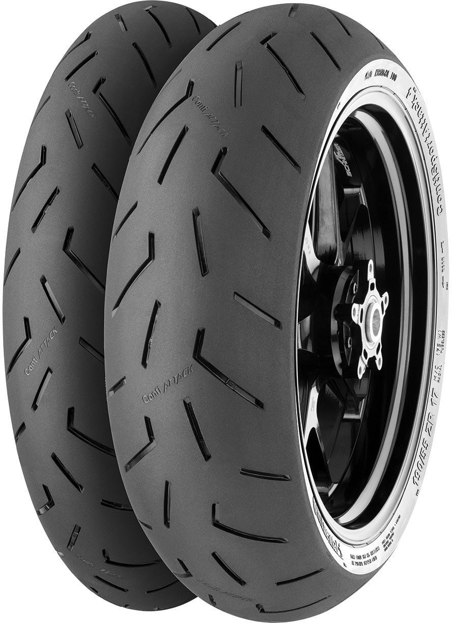 1 x 120/70 ZR17 58W TL Front, Continental ContiSportAttack 4 Motorbike Tyre