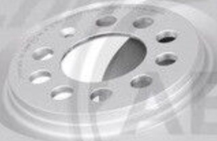 2x Brake disc Vented 17058 A.B.S. for AUDI VW SEAT SKODA