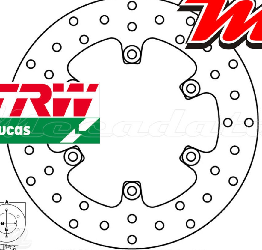 TRW MST 247 Brake Disc For Motorcycle Spare Parts Accessories Replacement Parts