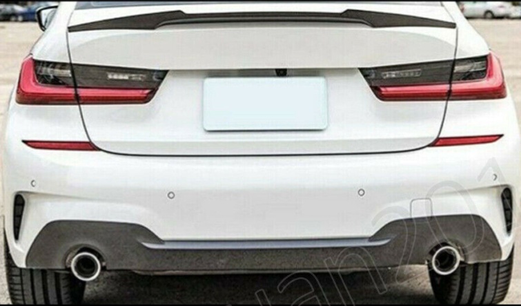 FOR BMW 3 SERIES G20 SALOON M4 STYLE REAR BOOT TRUNK SPOILER GLOSS BLACK 2019+