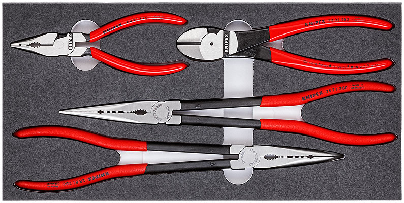 Knipex 00 20 01 V16 Plier Set In Foam - 4 Piece