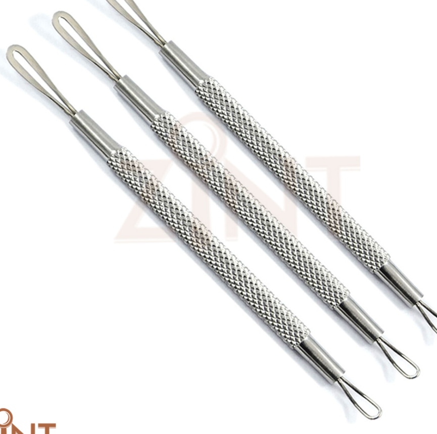 Comedone Extractor Double Ended Blackhead Whitehead Pimple Acne Blemish Tools CE