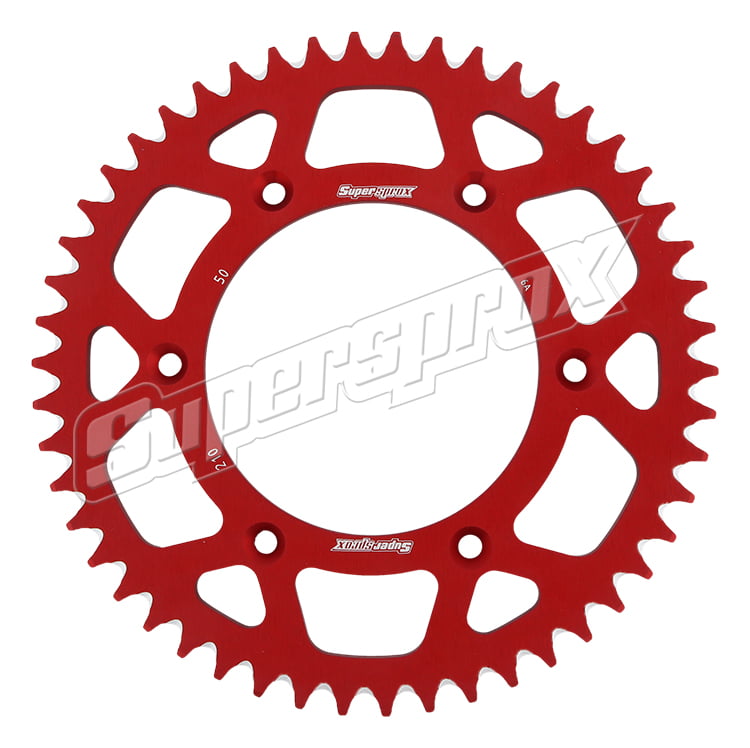 Free Shipping Supersprox Red Aluminum 50 D Crown For Motorcycle Parts