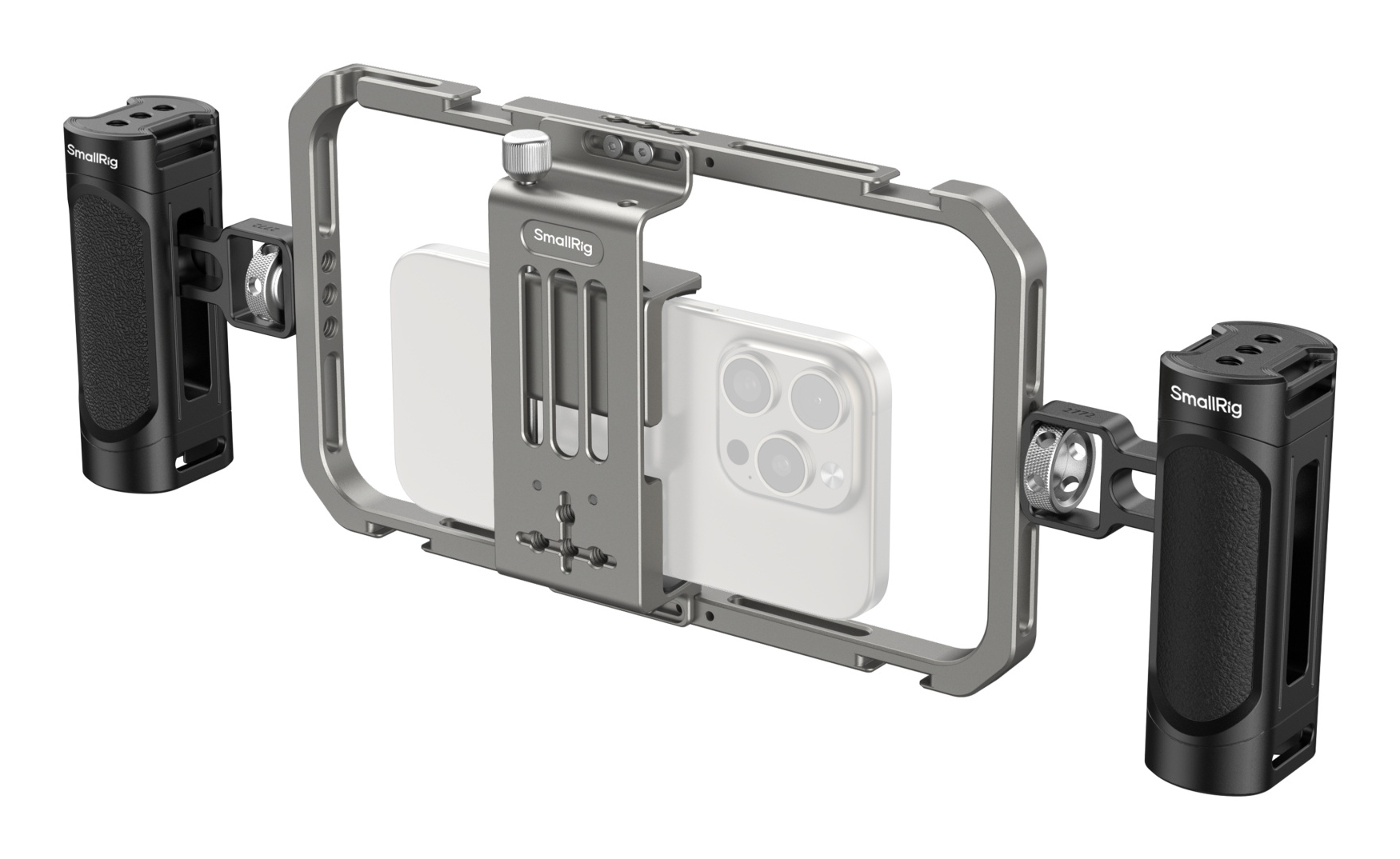 SmallRig Universal Phone Cage Video Rig Kit with Handles for iPhone 17/16/15