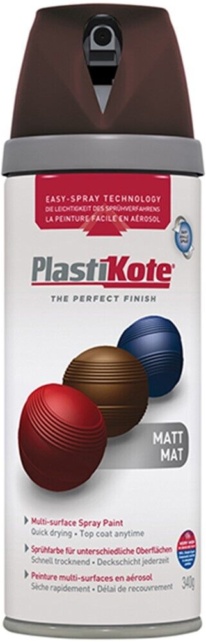 Plasti-kote - Twist & Spray Matt Chocolate 400ml