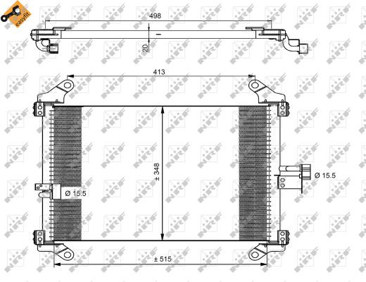 Air Con Condenser fits FIAT DUCATO 230, 244 2.0D 01 to 02 RHV AC Conditioning - Image 16