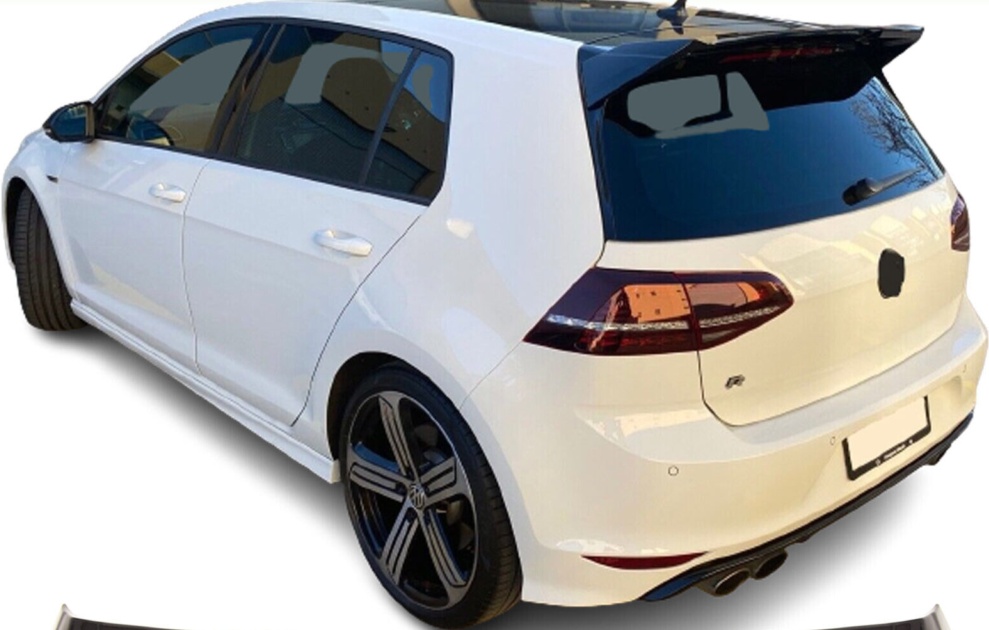 Fits VW Golf MK7 MK7.5 R GTD GTI Rear Roof Boot Lip Spoiler Gloss New