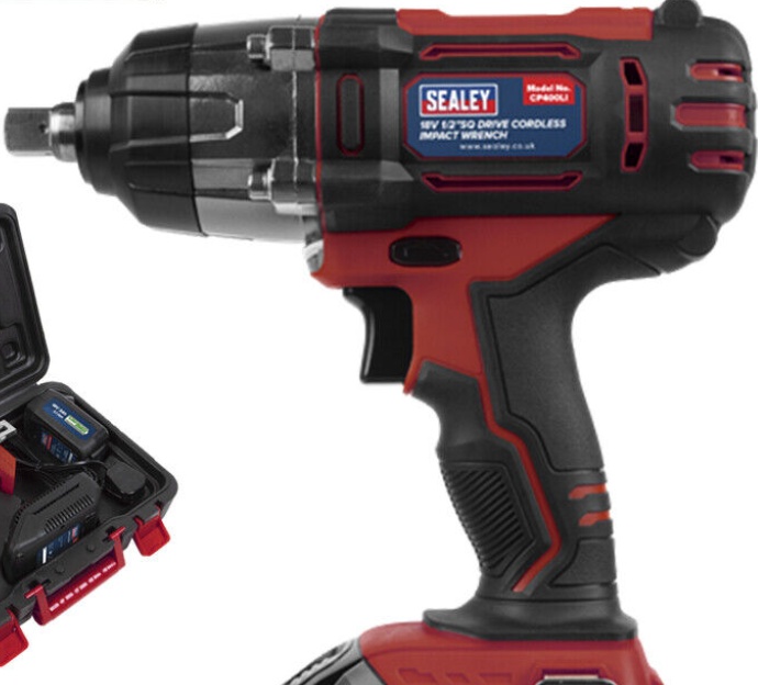Sealey Red 18V 1/2" Sq Drive Cordless Impact Wrench - Image 5