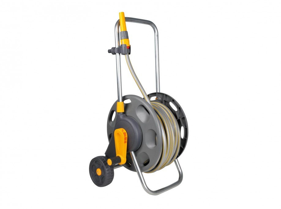 Original HOZELOCK Hose REEL CART plus 50 Metre HOSE 2435 5010646052245  ,.