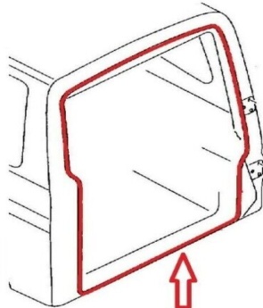 Seal Kit for VW T6 Bus Multivan Panel 2x Door Seal 1x Tailgate Seal