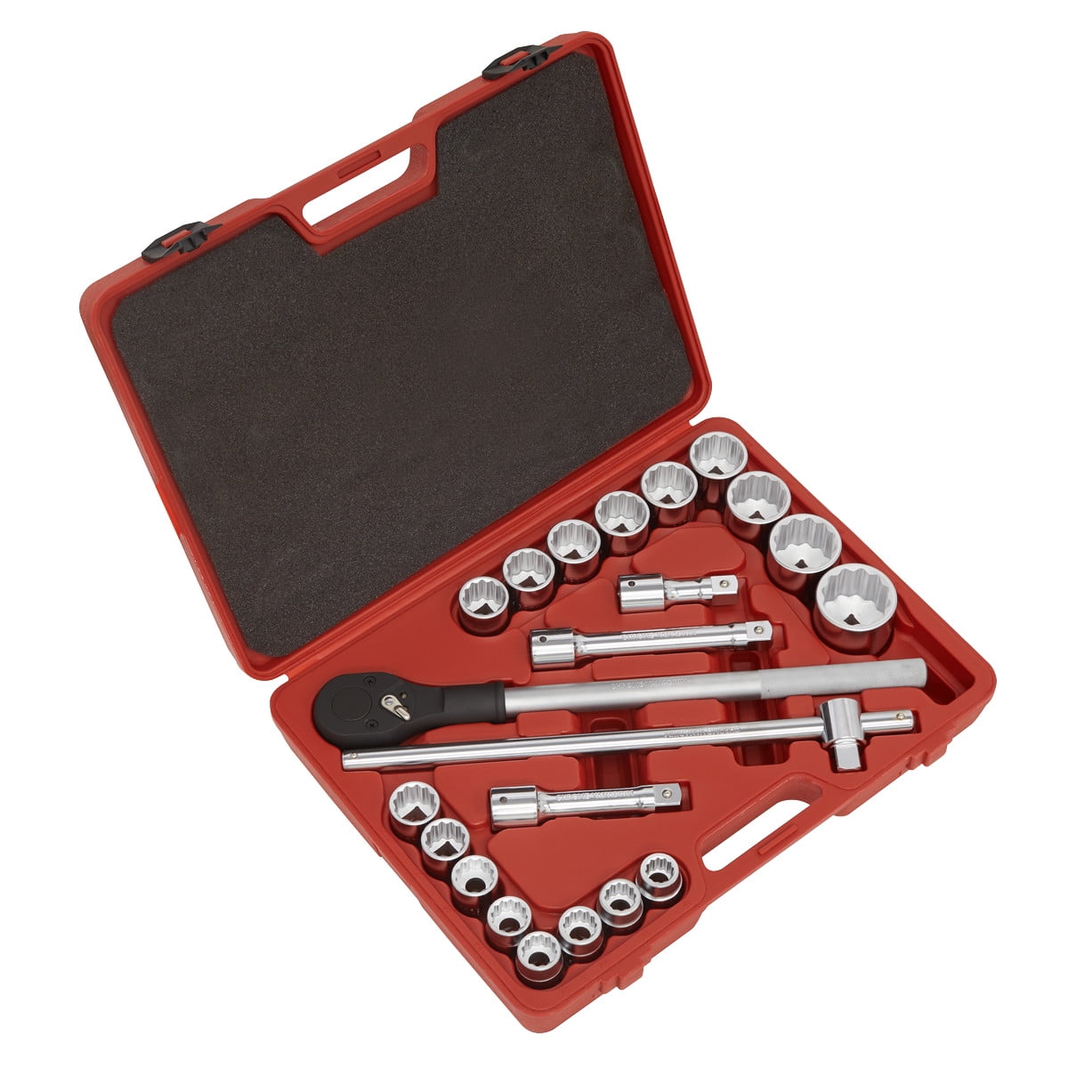 Sealey AK2598 Premier Socket Set 3/4""Sq Drive 12-point 22pc