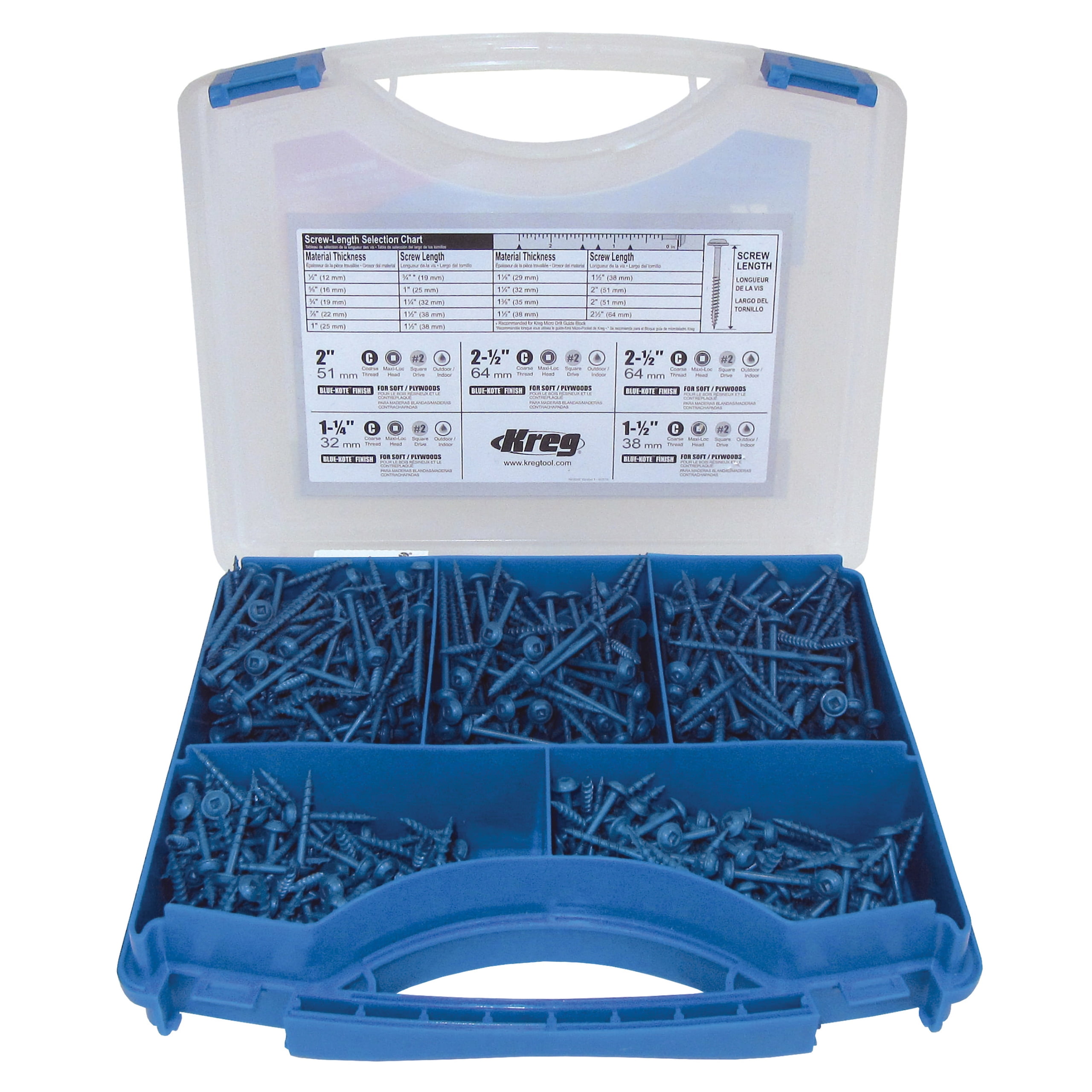 Kreg SK03B - Kreg Blue-Kote Pocket Hole Screw Kit