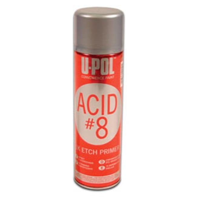 UPOL Acid 8 Etch Primer Aerosol 1K GREY 450ml Fast Dry No Sanding Needed X4