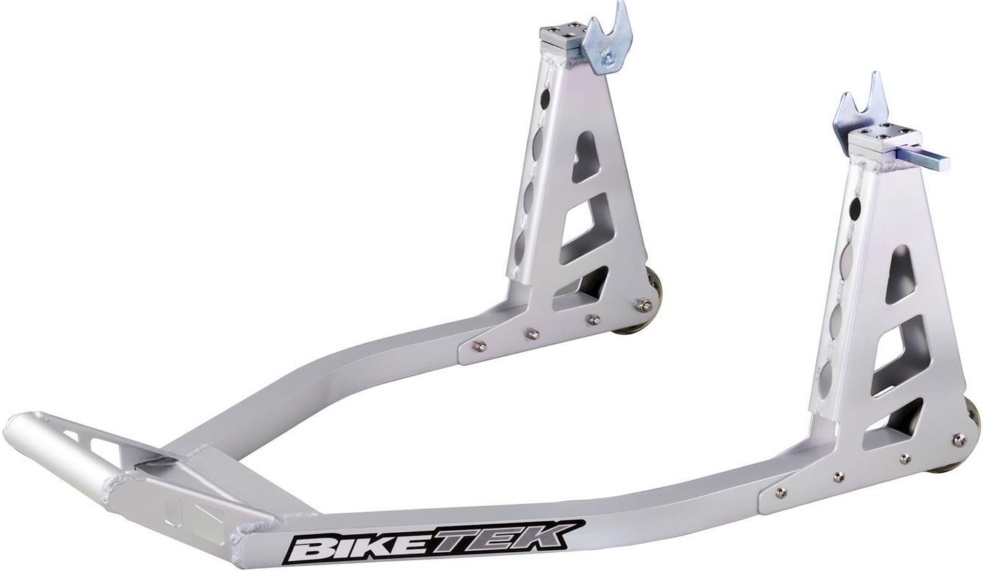 Biketek Universal Rear Motorcycle / Bike Paddock Stand, In Alloy, Garage / Pit