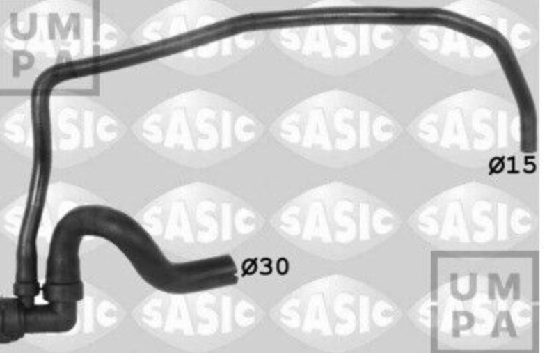 Cooling system hose Lower Left 3406305 SASIC for OPEL ASTRA J Sports Tourer