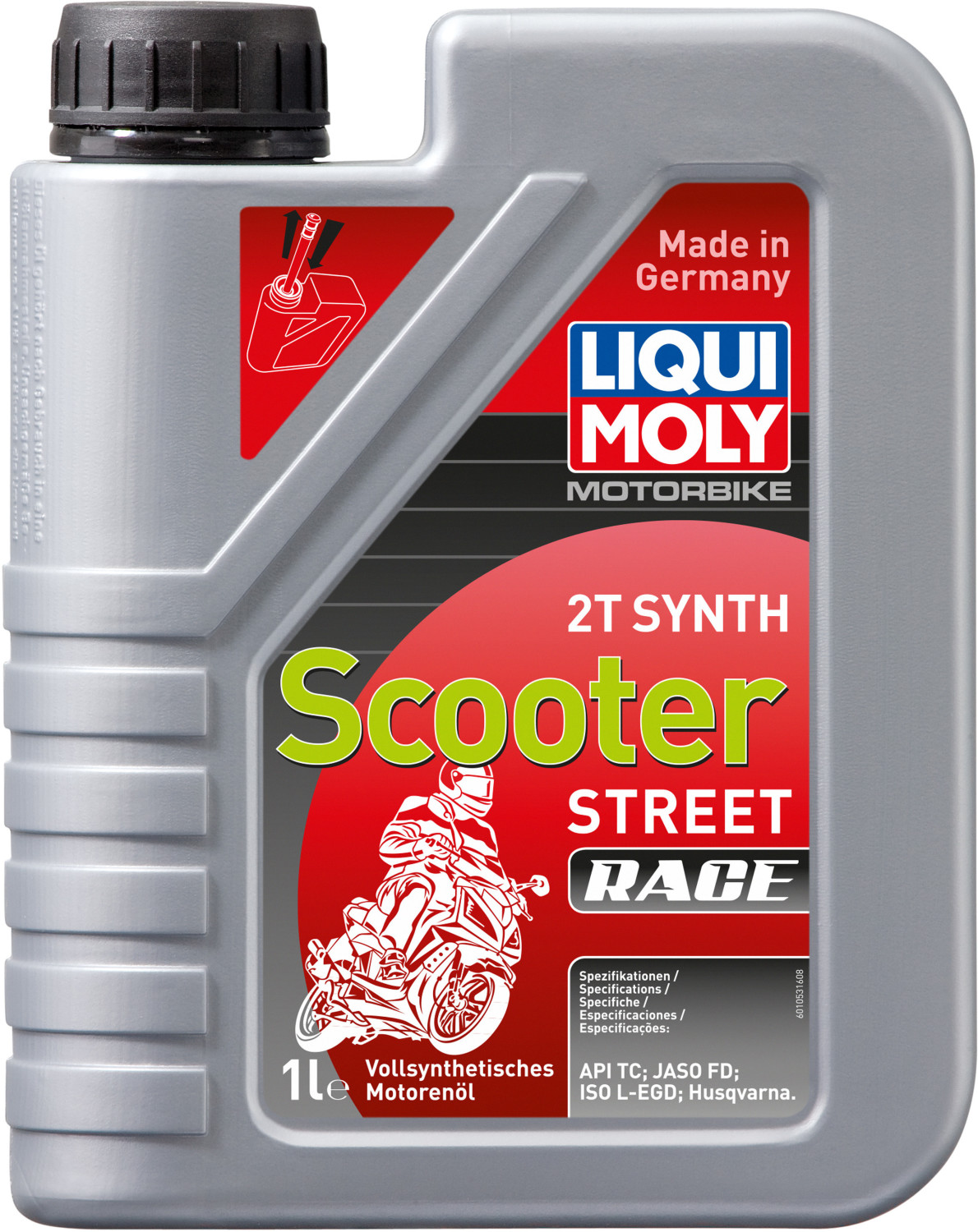 Free Shipping Liqui Moly Synthetic 2T Scooter Motor Oil - 1L Bottle