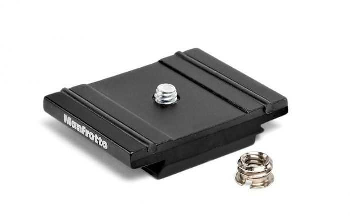 Manfrotto 200LT-PL-PRO, Light Technopolymer Camera Plate RC2 and Arca-compatible, with Rubber Grips, for Compact, Mirrorles, DSLR - Image 2