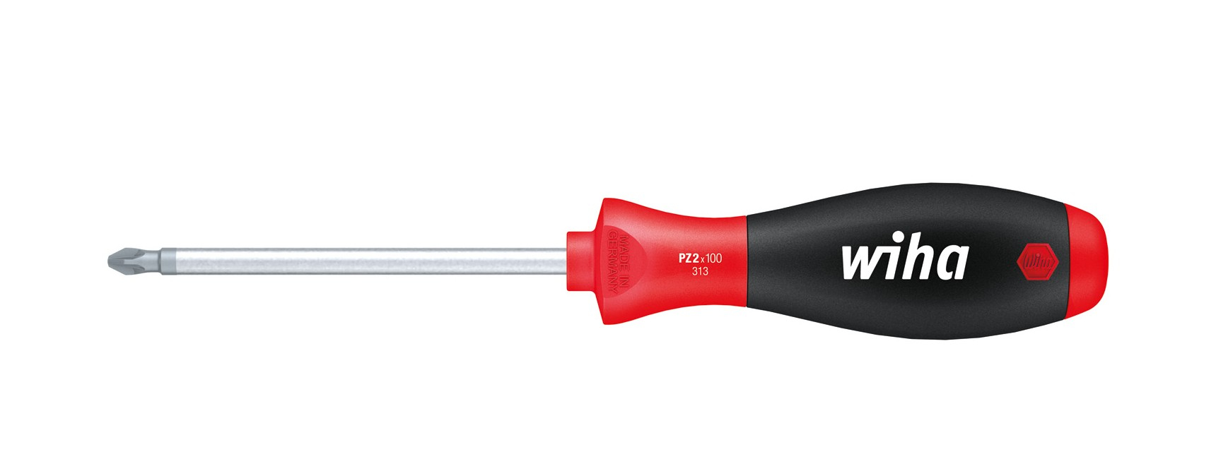 Wiha 26455 Pozidriv Boiler Long Pozi Screwdriver Matt Finish PZ2 300mm 26455