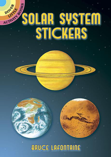 Solar System Stickers by Bruce LaFontaine (Paperback Book) - Image 3