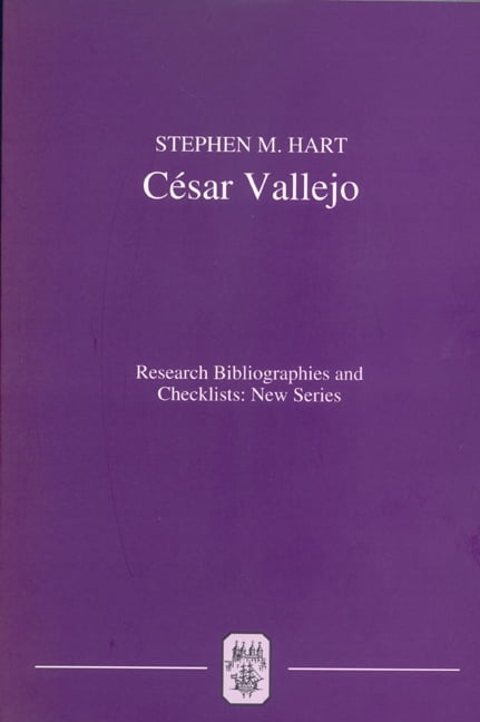 César Vallejo – A Critical Bibliography of Research Hart Cornejo Polar Paperback