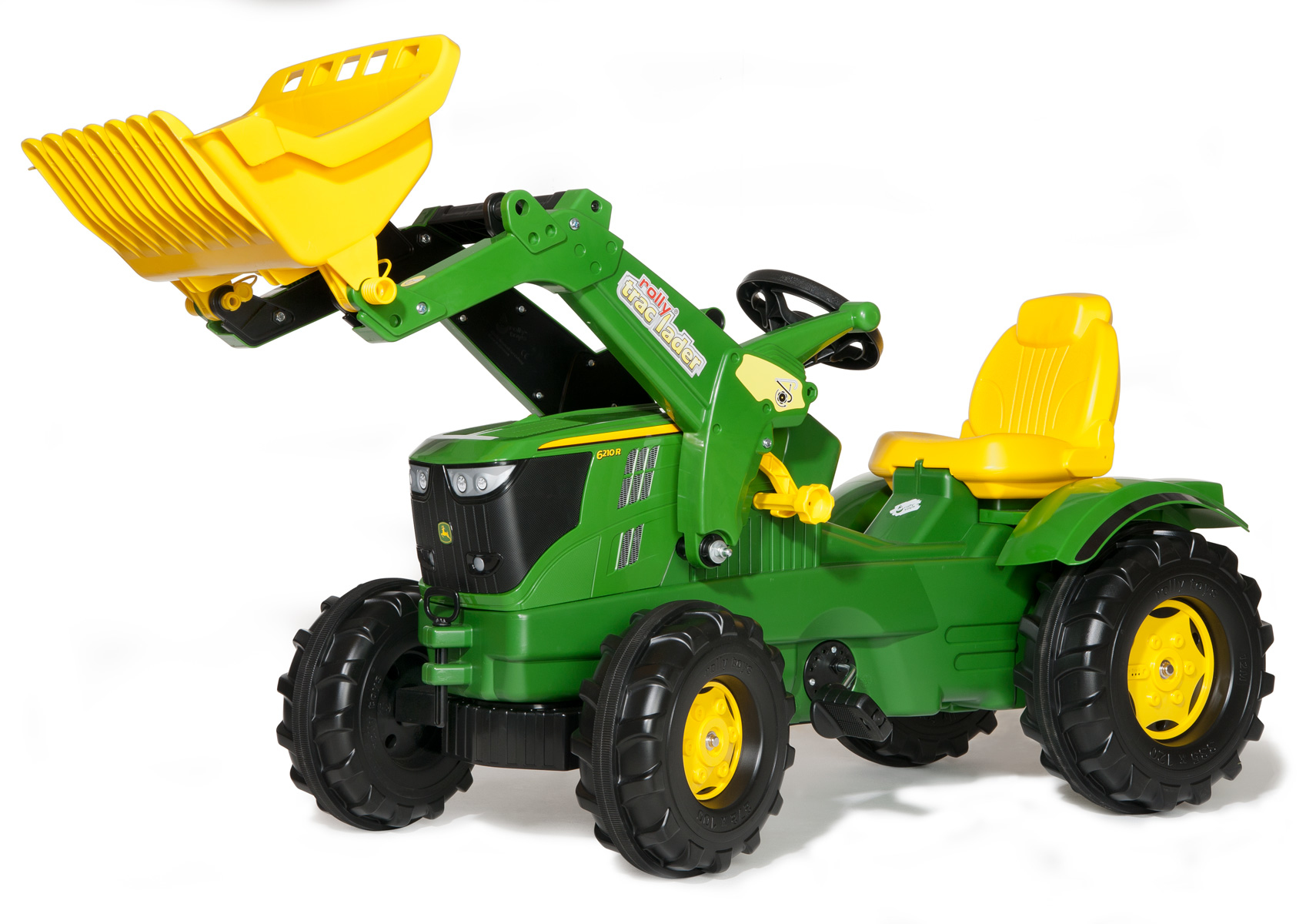 Rolly Toys Herren Gruen Rolly Toys® Trettraktor Rollyfarmtrac John Deere 6210R Mit Frontlader