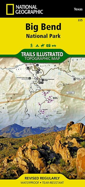 Big Bend National Park Map Trails illustrated national geographic
