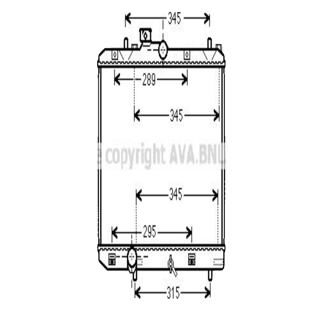 SZ2111 AVA Radiator FIT OPEL AGILA (2008) 1.2