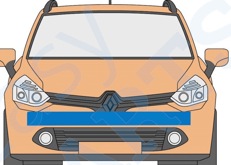 RENAULT CAPTUR / CLIO IV 2012-2019 FRONT BUMPER REINFORCEMENT CRASH BAR ALUMINUM