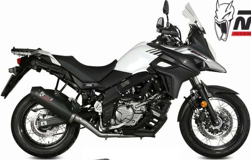Mivv Exhaust Muffler Oval Carbon Carbon Cap SUZUKI DL V-STROM 650 2017 > 2023