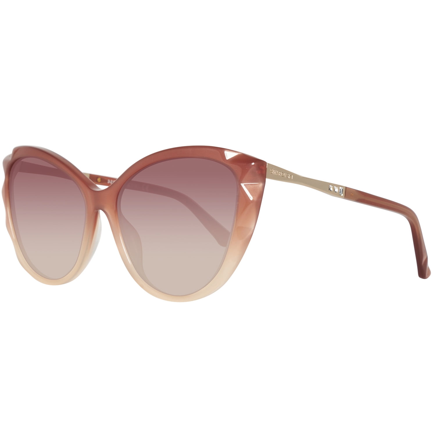 Swarovski Unisex Brown Sk0107-5772F Sunglasses In