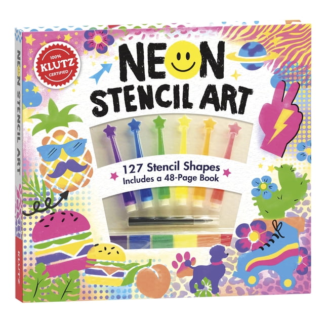 Neon Stencil Art by Editors of Klutz HARDBACK - Image 5