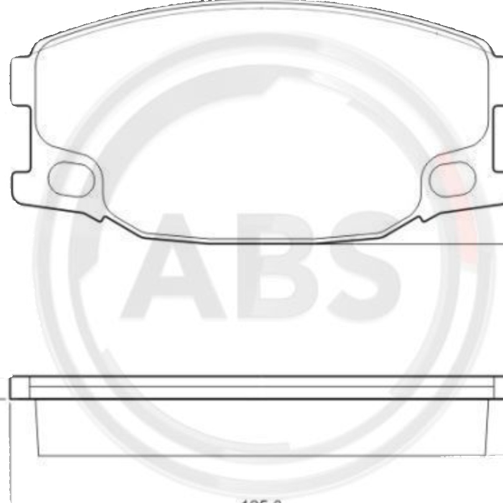 Original A.B.S. Brake Pad Set Disc Brake 37657